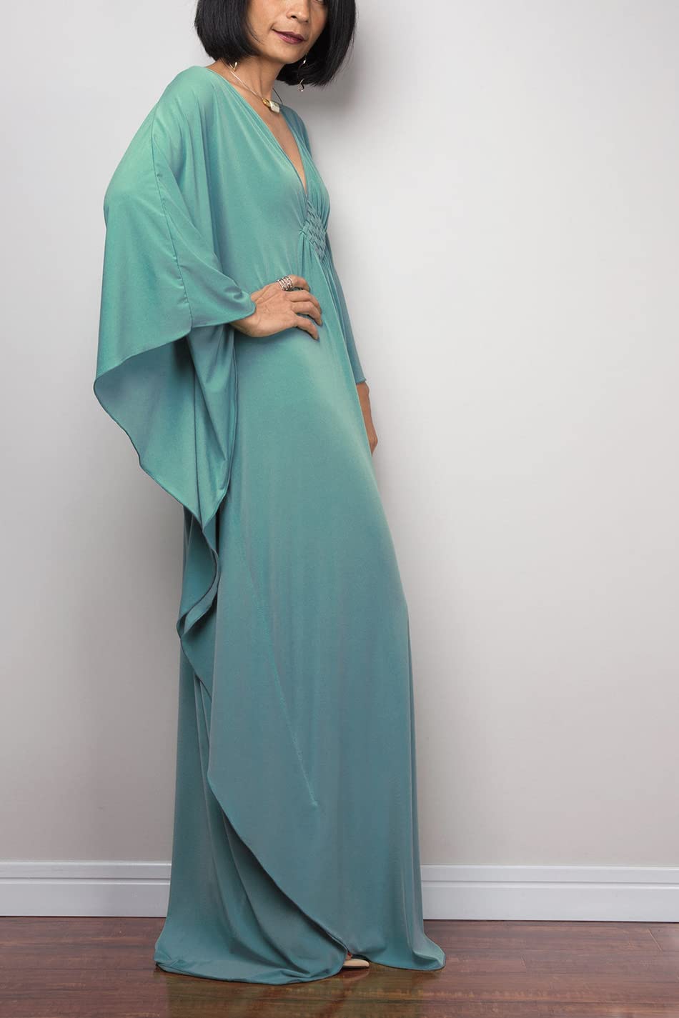 Wemen's - Vestido largo caftán bohemio para traje de baño de playa, talla única