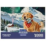 golden retriever puzzle 1000 pezzi fun per adulti,cute pet dog, gioco di famiglia, idea regalo per lei o lui per uomini e donne 70x50cm/1000pcs