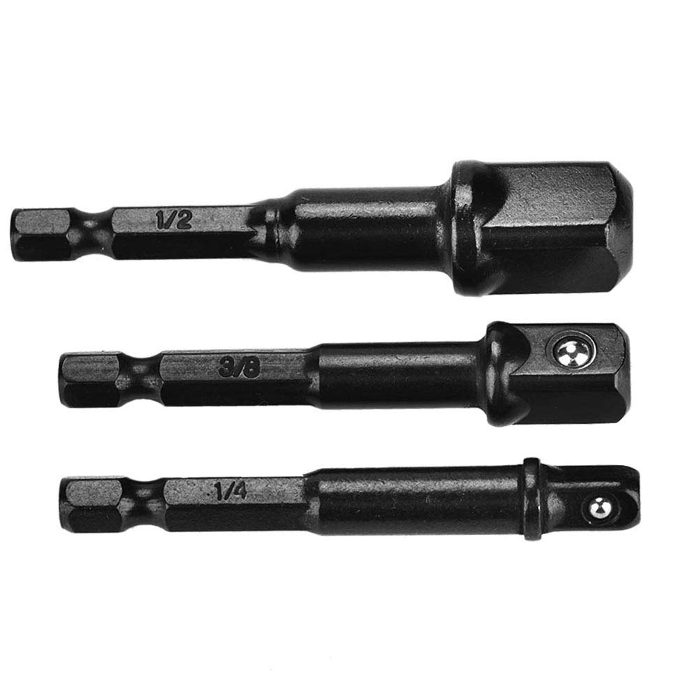 Fdit Steckschlüssel-Adapter – 3-teiliges Set Für Bohrmaschine & Elektroschrauber