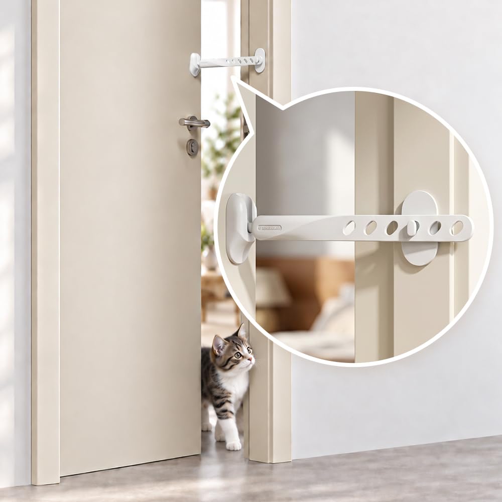 EUDEMON 1Pack Baby Safety Door Stopper, Lock for Dogs, Easy Cats Entry