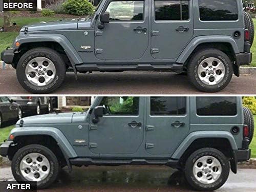 Mammoth 2-Inch Front / 1-Inch Rear Leveling Kit with Sway Bar End Links | Urethane Coil Spacers for Added Ground Clearance | Compatible with 2007–2018 Jeep Wrangler JK 2-Door & 4-Door