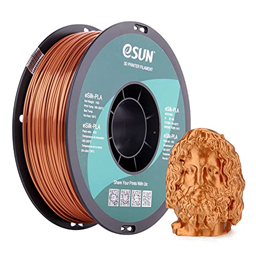 Filament PLA cuivre eSilk eSUN 1.55 kg pour impression 3D