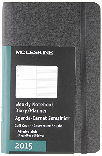 Moleskine Classic 12 Month 2015 Weekly Planner, Soft Cover, Pocket (3.5