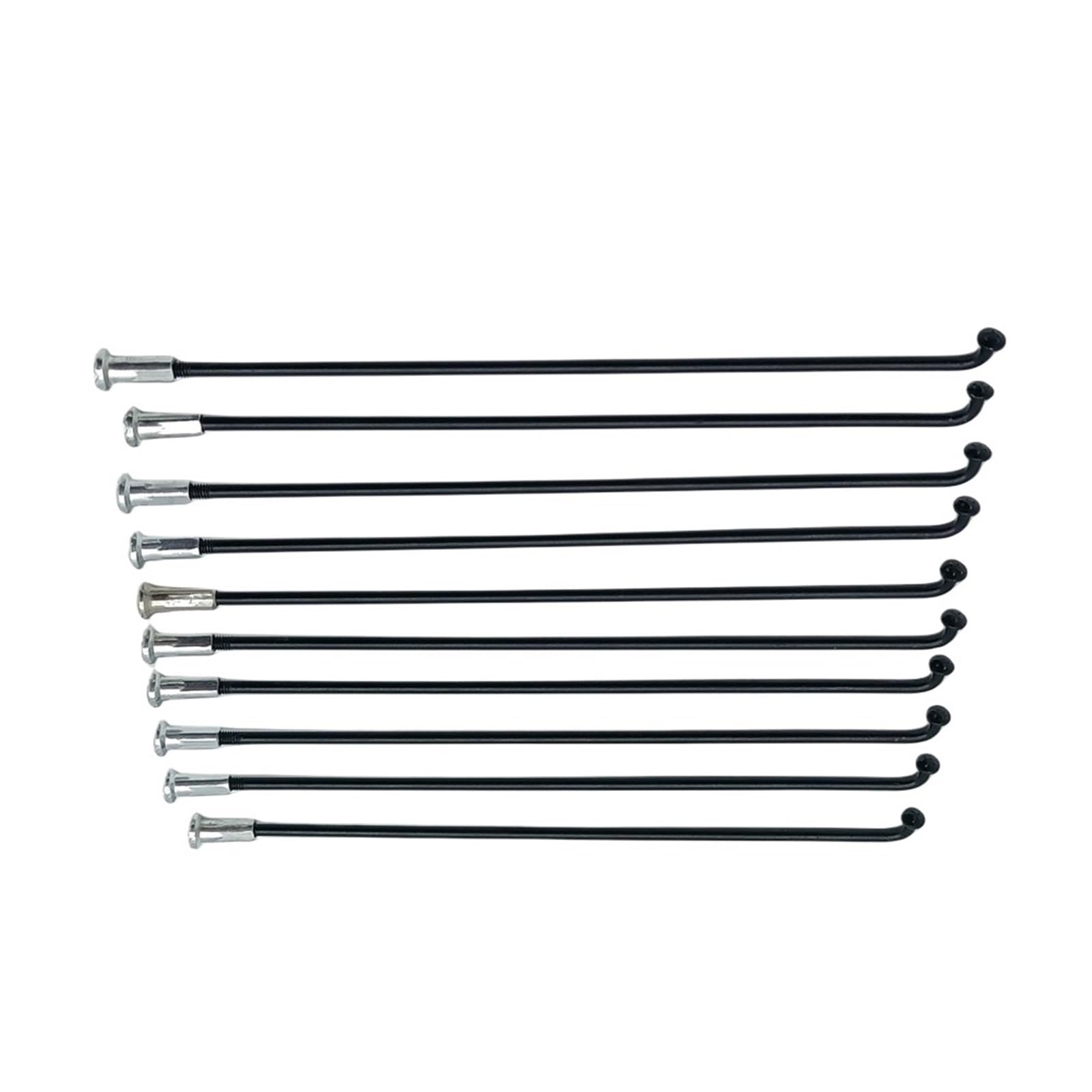 UALXPAO Bicycle Spokes Bicycle 13G Diameter 2.3mm Length 102-256mm spokes #45 Steel + nipples 10 Pcs/lot(200mm 10PCS)
