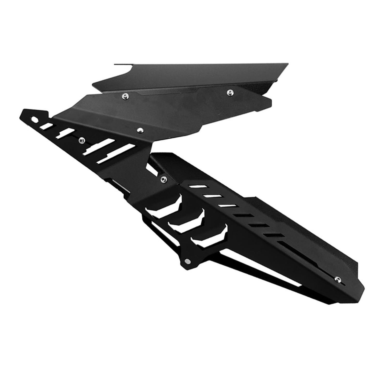 Akozon Zestaw Osłon Tylnego Błotnika Motocykla i Osłony łańcucha z Aluminium CNC do Yzf R3 R25 2013-2017, Mt03 2015-2017 - Czarne Wykończenie (BLACK)