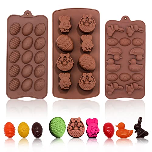 3 Pcs Easter Moulds
