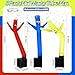 Poen 3 Pcs Mini Inflatable Tube Man White Elephant Gift Funny Gag Birthday Wacky Waving Inflatable Guy with Blower Desktop Mini Dancer Gift for Women Party Decoration(Smile)