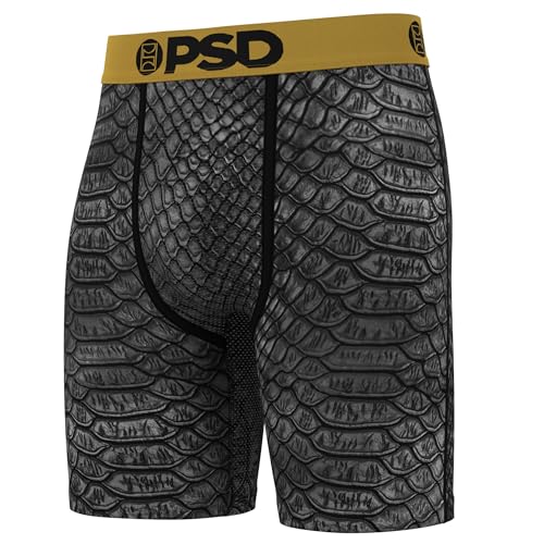 PSD Men's Boxer Briefs - Metallic Skins 3 Pack, 7 Inch Inseam, Stretchy Moisture-Wicking Boxer Briefs for Men Pack, X-Large3