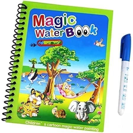 veka Magic Water Coloring Doodle Book & Magic Pen Reusable Magic Water Quick Dry Book Water Coloring Book Doodle with Magic Pen Set (Multicolour Pack of 4) (B01GA9BVCU) Amazon Price History, Amazon Price Tracker