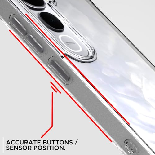 Image of Pikkme Back Cover for Vivo Y400 Pro 5G PC + TPU Clear Transparent Raised Edges Shockproof Protective Phone Bumper Case(Transparent)