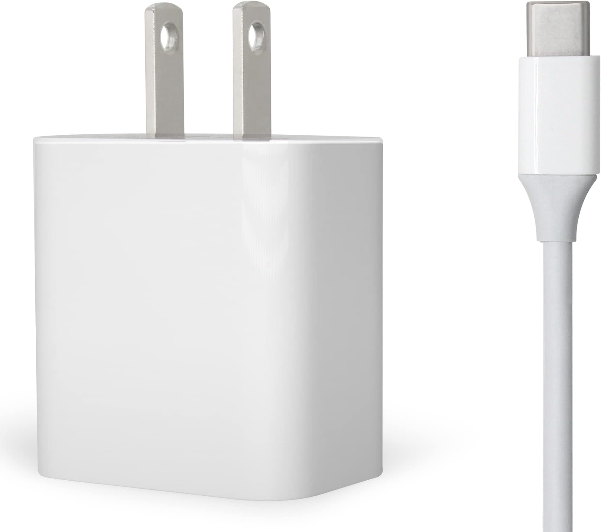 30W USB-C Fast Charger and Cable Compatible with Google Products, Google Pixel Phones, Tablets and Other USB-C Devices (1-Pack - 6-Foot)