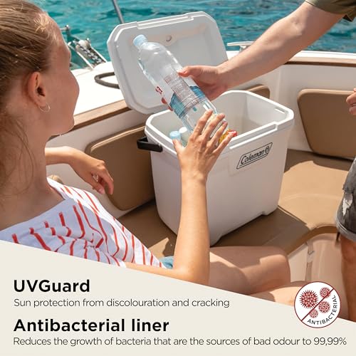 Image of COLEMAN 28 QT Ice Box (26.4 Liter) With Capecity - 39 Cans And Ice Retention - 3 day /BPA Free Material (White)