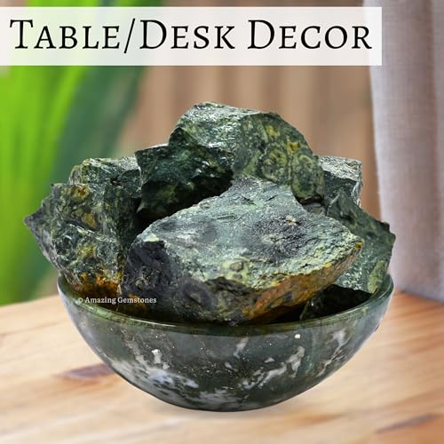 Image of Amazing Gemstone 2 Pieces Kambaba Jasper Raw Crystals and Healing Stones, Natural Rocks for Tumbling and DIY Raw Stones and Crystals