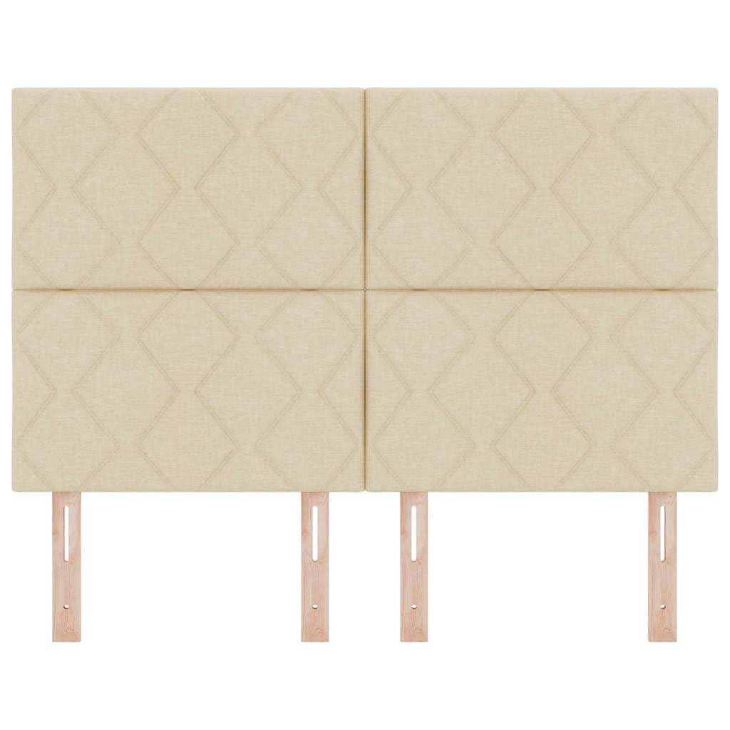 Cabecero crema 160 cm tela moderna Headboard con 2 alturas 118/128 cm pino marco madera maciza cabecero de cama duradero para dormitorio y dormitorio juvenil