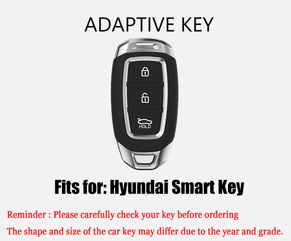 HIBEYO Key Fob Cover Key for Hyundai Accent Azera Elantra GT