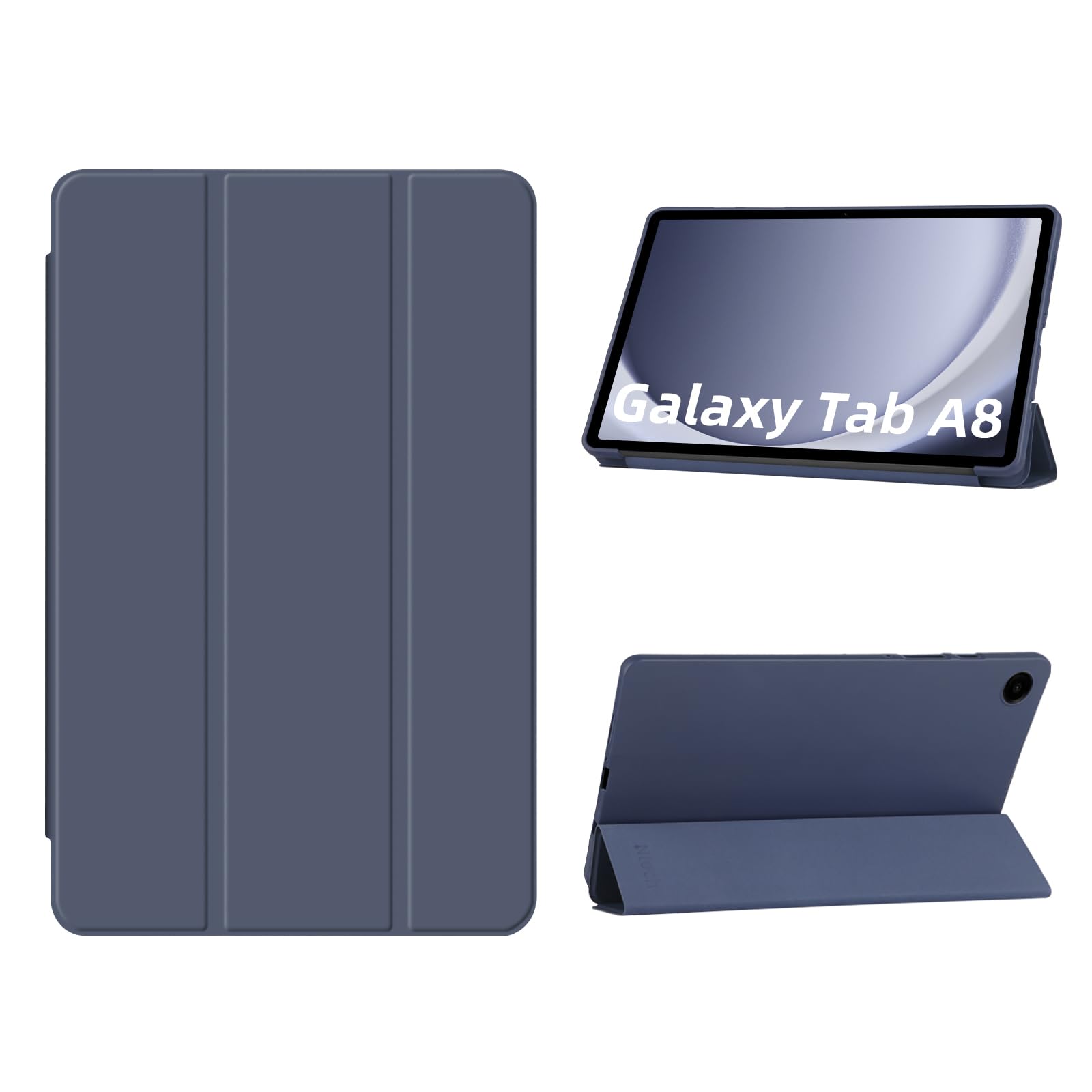 Amazon Basics Trifold Smart Hard Matte Back Cover Flip Stand Case Compatible with Samsung Galaxy Tab A8 10.5" SM-X200 / SM-X205 / SM-X207 [Auto Sleep/Wake Case] - Blue (B0CYPYVN6F) Amazon Price History, Amazon Price Tracker
