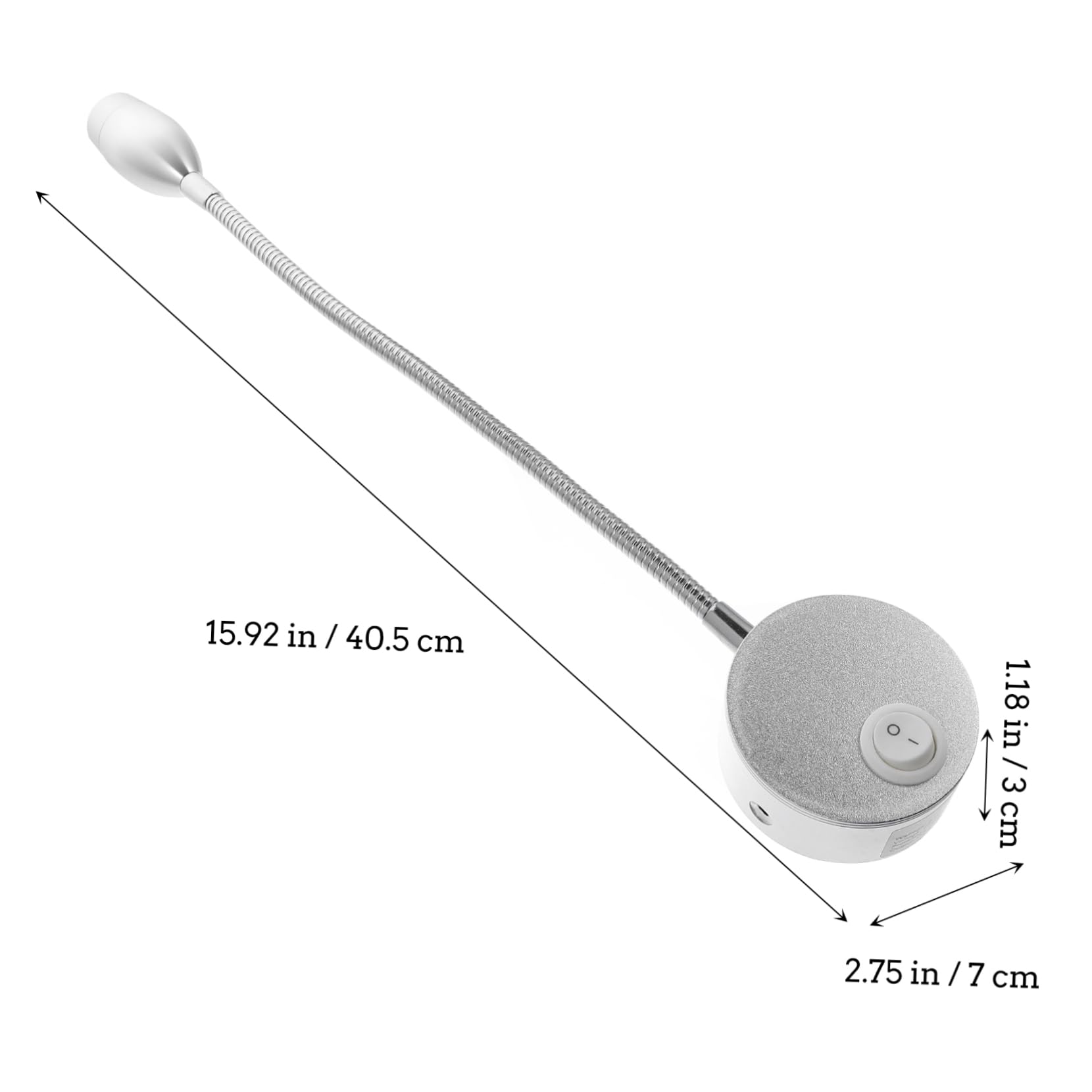POPETPOP 1pc Creative Flexible Led Reading Light Home Bedside Lamp for Reading Dorm Room Night Light Design