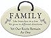 Family tree wall plaque - family like branches on a tree, we grow in different directions. Ceramic wall plaques, handmade in the USA for over 30 years.