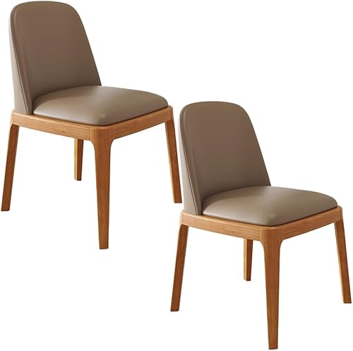 Miniatura 29 de YVYKFZD Juego de 2/4 sillas de comedor, sillas de comedor de madera, sillas de cocina tapizadas, silla de sala de estar sin brazos con respaldo
