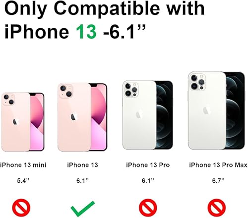 Miniatura 2 de Faneiy Funda compatible con iPhone 13, transparente mate, bonita funda ondulada con flores, funda protectora estética floral de TPU suave para