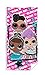 Carbotex LOL Handtuch Mädchen 70x140 Baumwolle Strandtuch Puppen
