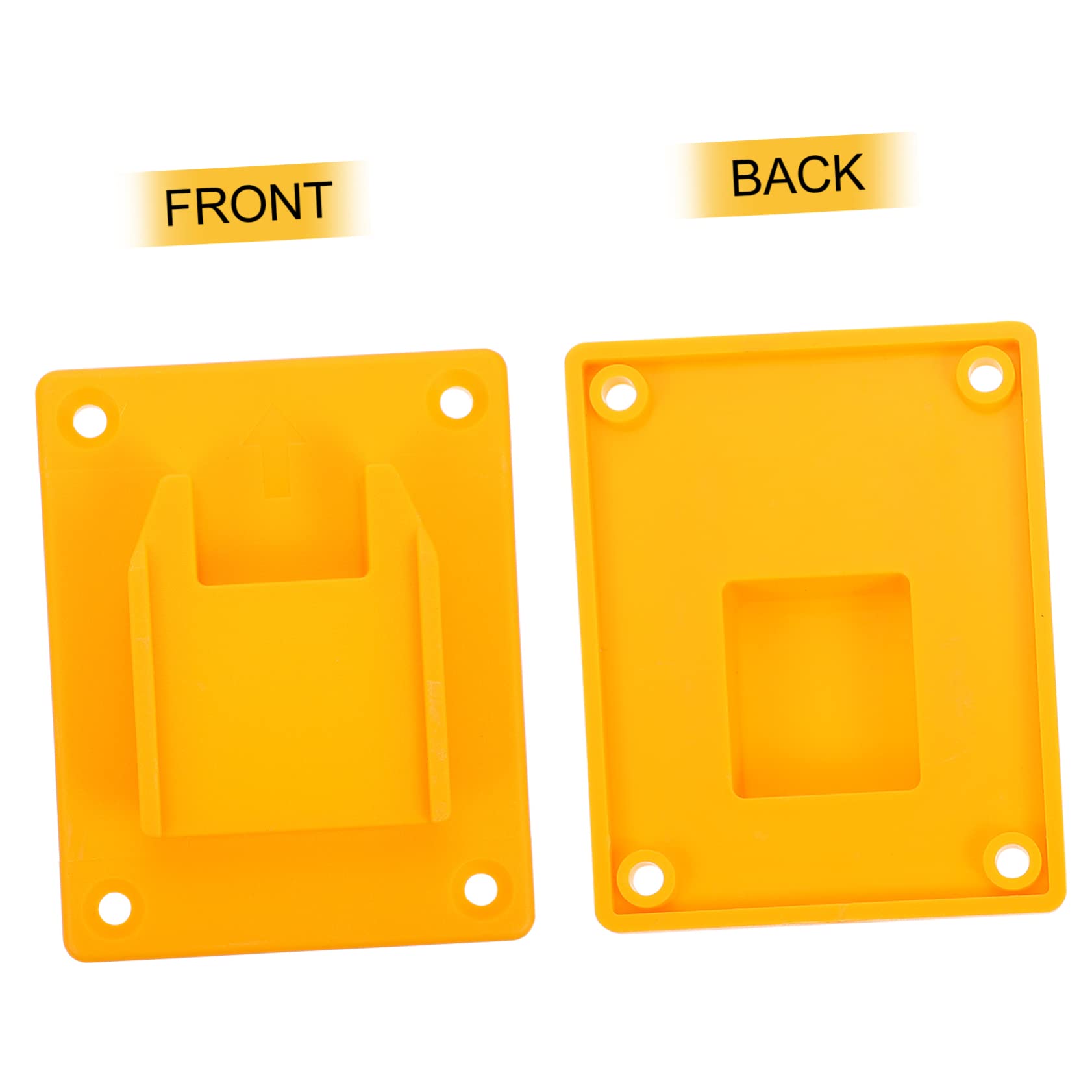 HONMEET 5pcs Power Tool Holder Holders Mount Power Tool Organizer Power Tools Hanger Drill Tool Holder Dock Holder Yellow Abs Plastic