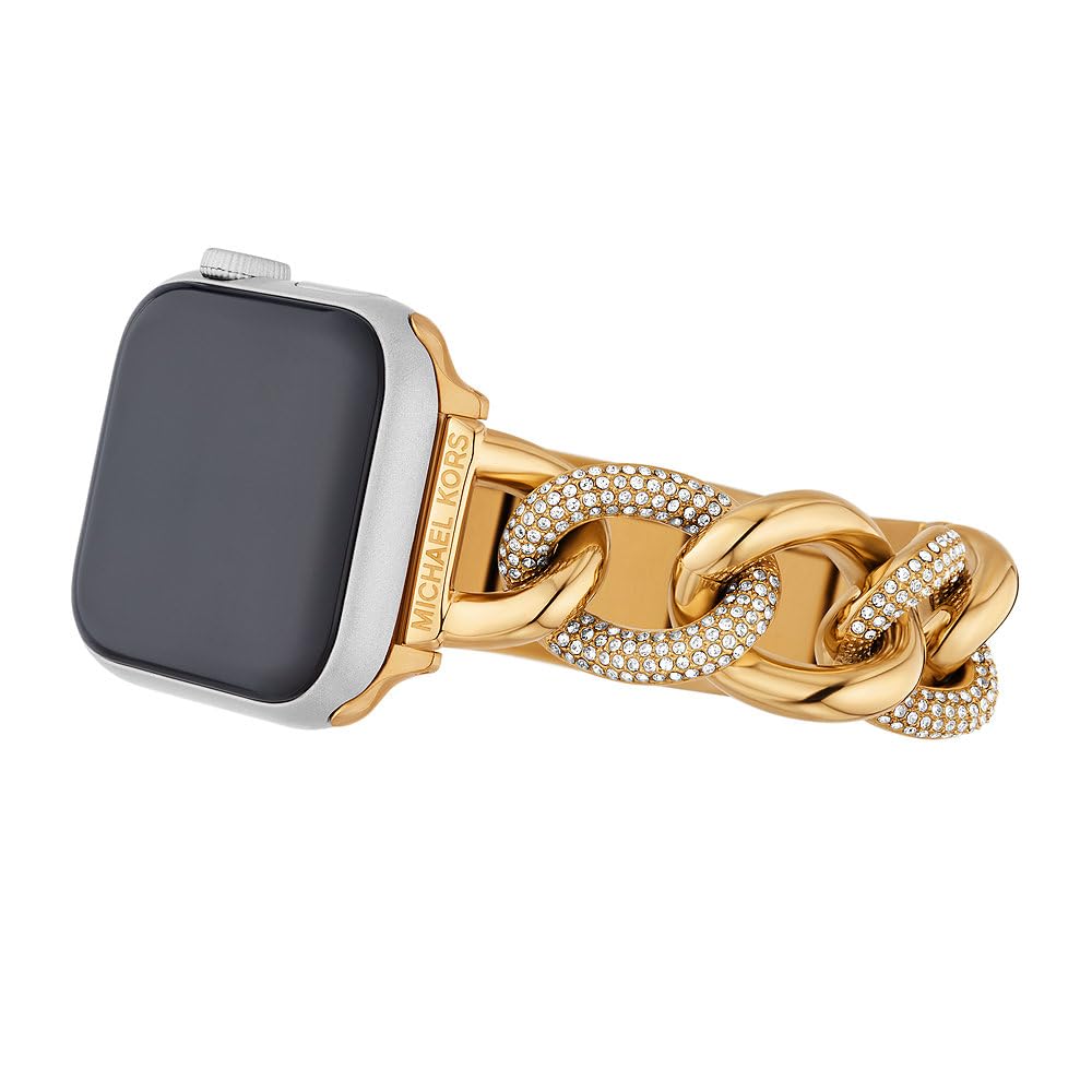 Michael Kors damski pasek ze stali nierdzewnej lub octanu kompatybilny z Apple Watch® 38 mm/40 mm/41 mm