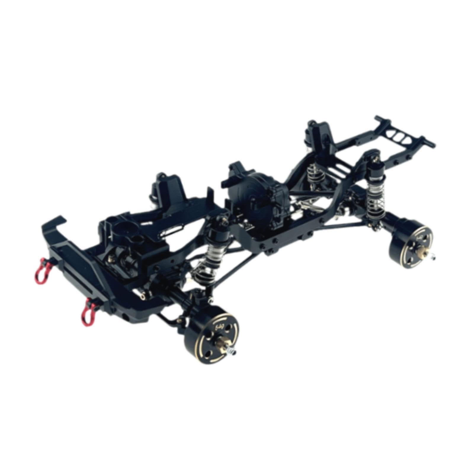 Chasis Metálico para Coche RC 1 18 Bastidor Marco Estructura Aluminio 6061 y Resistente a Impactos con Mecanizado Preciso y Mantenimiento, Negro