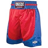 Ringside Pro-Style Boxing Trunks, Red/Blue, Small