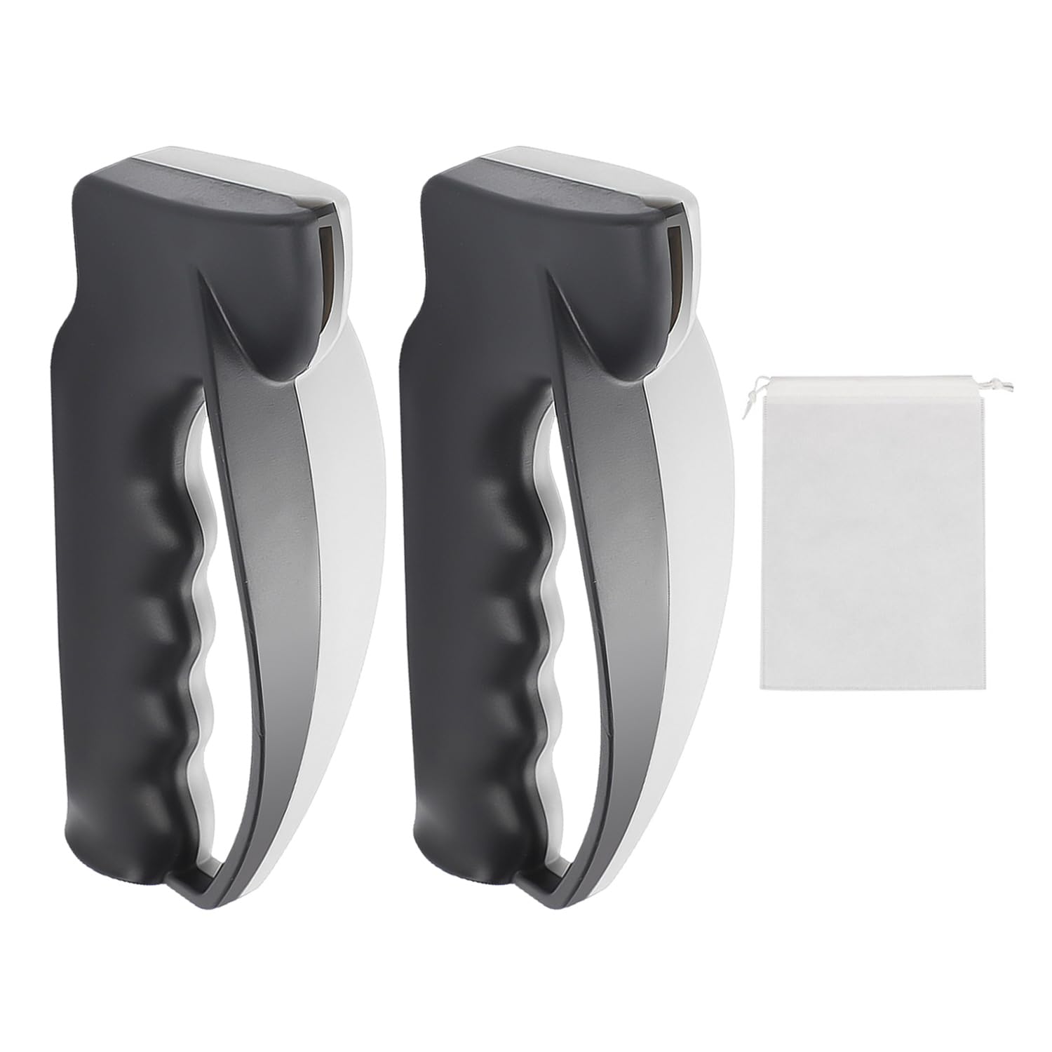 2 Pieces hob Knife Sharpener, 1 Piece Drawstring Pocket, Serrated Knife Sharpener, Manual Home Knife Sharpener, Kitchen Prop Tools, Pruning Knife Sharpener, Kitchen Knife Sharpener