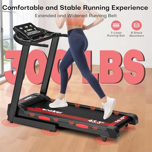 Motorized Folding Treadmill with Incline