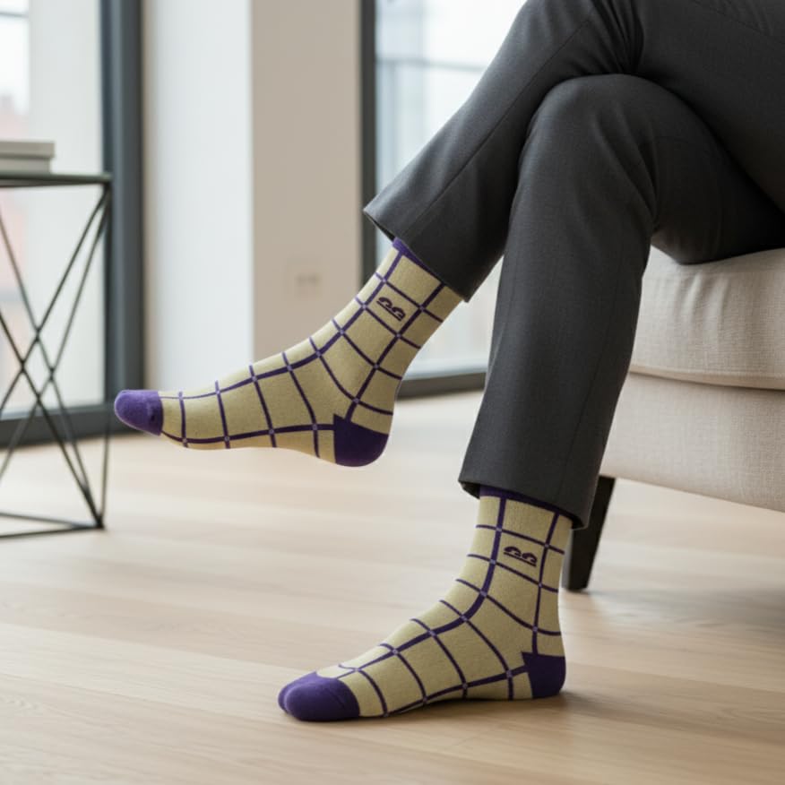 Image of The Sock Street Bamboo Crew Socks for Men Combo | Full Calf Length Premium Bamboo | Odour-Free, Breathable & Durable | Cushioned Base & Anti-bacterial | 3X Softer than Cotton Socks | Pack of 3