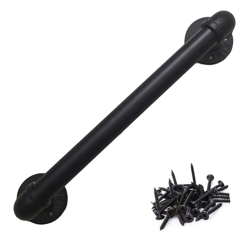 Garde-corps d'extérieur en métal de style fer forgé noir mat d'une longueur de 5,2 m