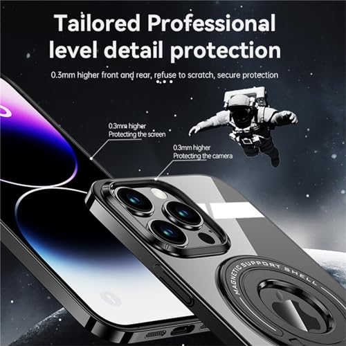 Coque aimantée antichoc iPhone 15 Plus avec anneau de support