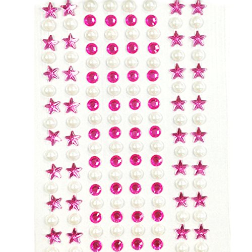 Stickers strass étoile cristal rose pour personnaliser facilement vos objets ternes sans colle