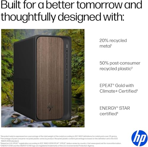 Image of HP 2025 OmniDesk M03 Premium Business Next Gen AI Desktop Computer Intel Core Ultra 5 225(Up to 4.9GHz), 16GB DDR5 RAM, 256GB PCIe SSD,+ 1TB HDD Wi-Fi 6, HDMI, DP, 2-Monitor Support 4K, Windows 11