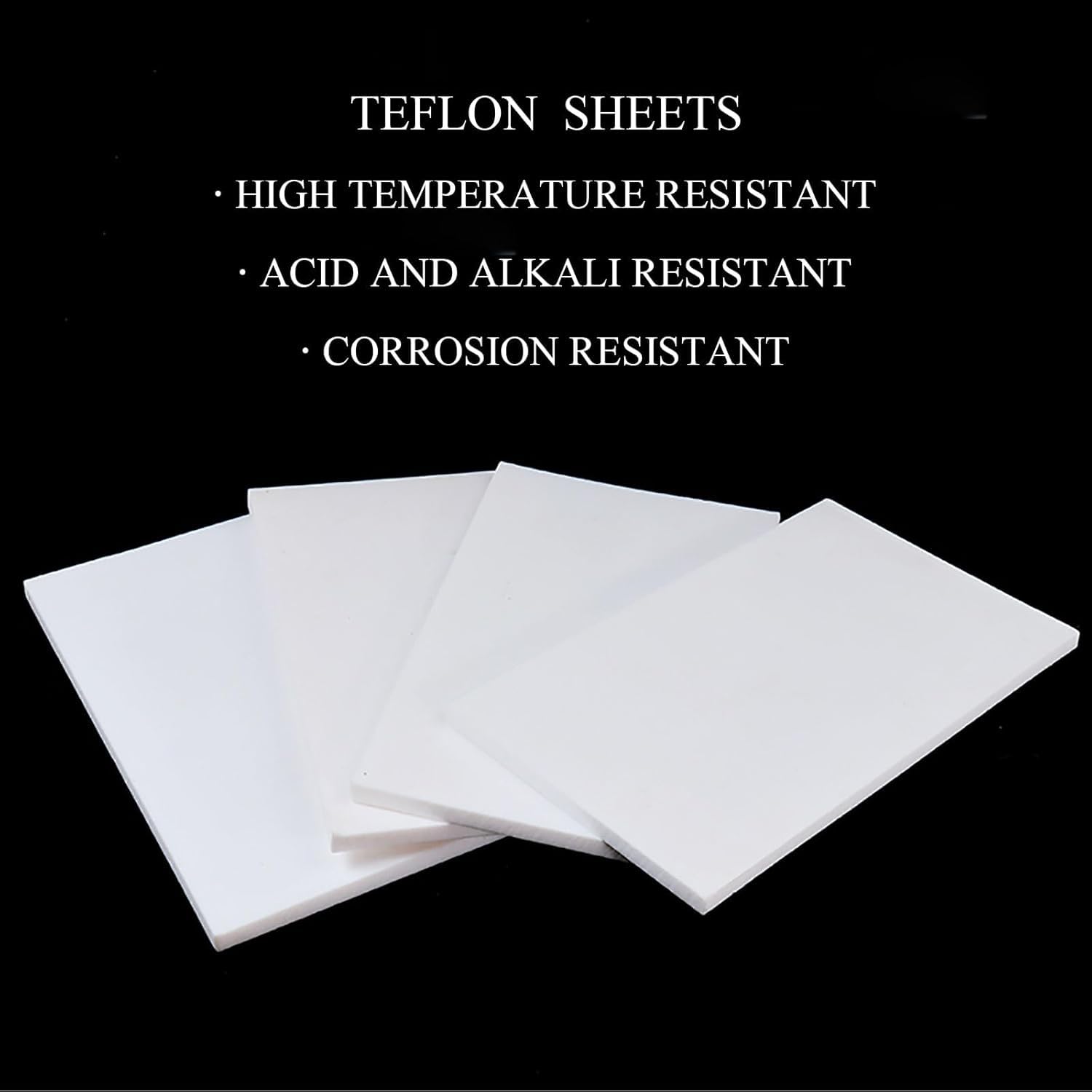 Teflon-PTFE-Kunststoffplatte, 500 mm, formbare Platte für Dichtungen und Bastelarbeiten, 5 mm Dicke