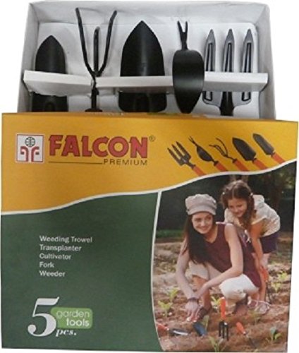 Falcon Steel Fgtb- 94/5 5-Piece Garden Tool Set (Multicolor) (B01E77MN06) Amazon Price History, Amazon Price Tracker