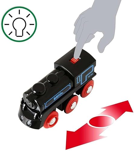 Miniatura 3 de BRIO World - Motor recargable 33599 Tren de juguete a batería para niños mayores de 3 años