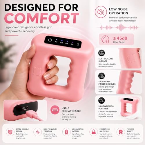 Image of Multifunctional Full-Body Fascial Ring, Deep Tissue Vibrations,High-Frequency Vibration, Adjustable Massage Modes,Portable Electric Fascia Blaster for Muscle Knot Recovery & Relaxation (Style 8)