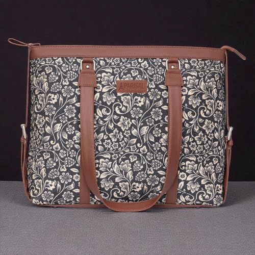Image of Stylish Tote Bags for Office Use | Laptop Bag 15.6 inch | Purse for Women | Vegan Leather Handbag | Daily & Travel Use |