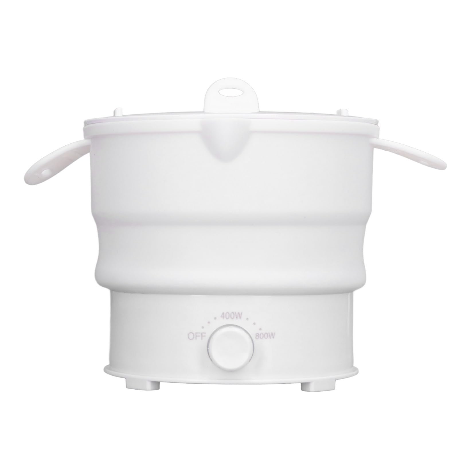 Travel Cookwear, Faltbarer Elektrischer Hot Pot-Kocher, 800 W, 1,2 L, Reisetopf für Camping, Büro, Hotel, Nudelbrei-Suppe (EU -Stecker 220 V)