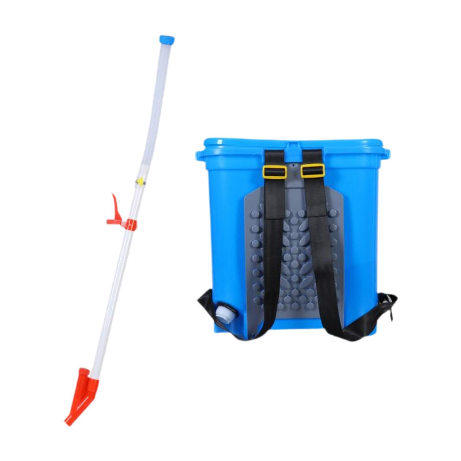 Milageto Épandeur d'engrais Manuel 25L, Outil de semis de Jardin, Distributeur d'engrais, épandeur d'engrais Polyvalent pour l'agriculture, Un Seul Trou