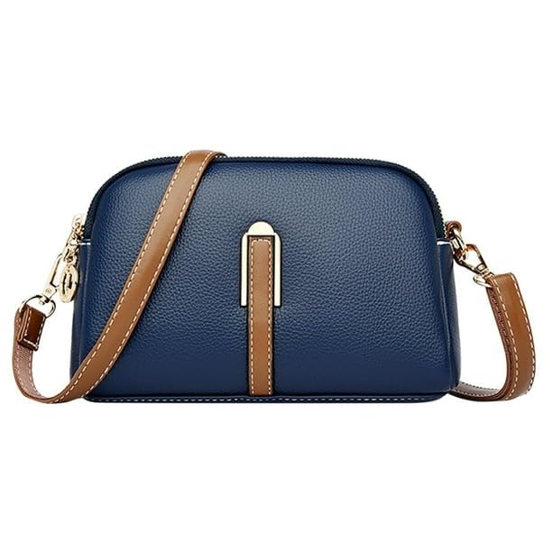 venity Women's Crossbody Bag, Black with Brown Strap, PU Leather Small Shoulder Purse with Adjustable Strap, 8 inch-picture-17