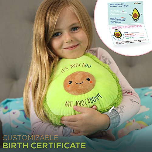 Stuffed Avocado - The Original Its Avocado not AvocaDONT Large Avocados Plush Animals Toy. Avocado Gifts Inspirational Text for Birthdays, Valentines or Christmas. Cute, Fun, Soft & Gift Wrapped - Thumbnail 4