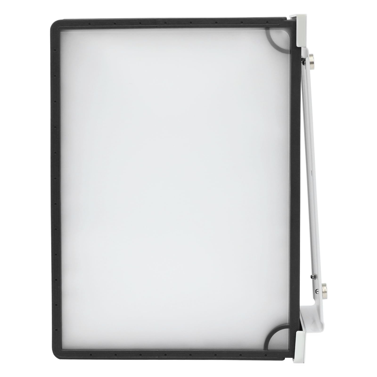 Wand Sichttafelsystem 10 Sichttafeln A4 Dateiregal Schwarz | Dokumentenhalter Magnetisch Wandhalterung mit Sichttafeln
