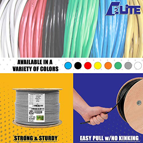 Cable CAT6A Blindado Plenum FTP 1000ft RJ45 Gris miniatura 4