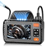 Endoscope Camera with Photo Video Recording, 1080P Borescope Camera with Light, Industrial Inspection Camera, Waterproof Snake Camera, Car Engine Borescope with 4.3' Screen, 16.4FT Semi-Rigid Cord
