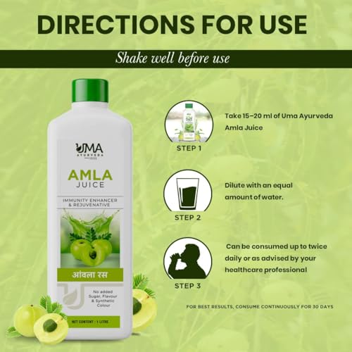 Image of Uma Ayurveda Amla Juice 1000 ML Pack of 1