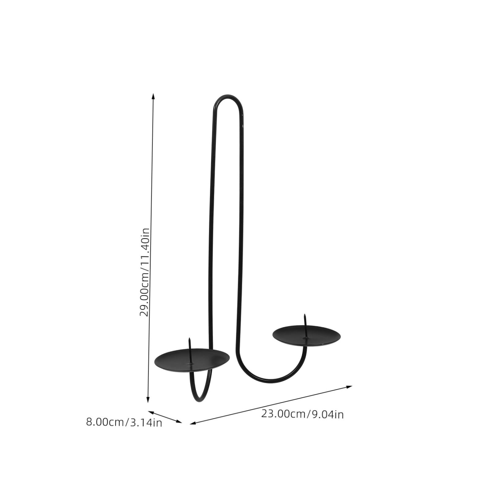 Garneck 2pcs Double Armed Iron Candle Holders Modern Wall Sconces for Living Room Fireplace and Wedding Decor Chic Candle Holders for Rustic Farmhouse Style